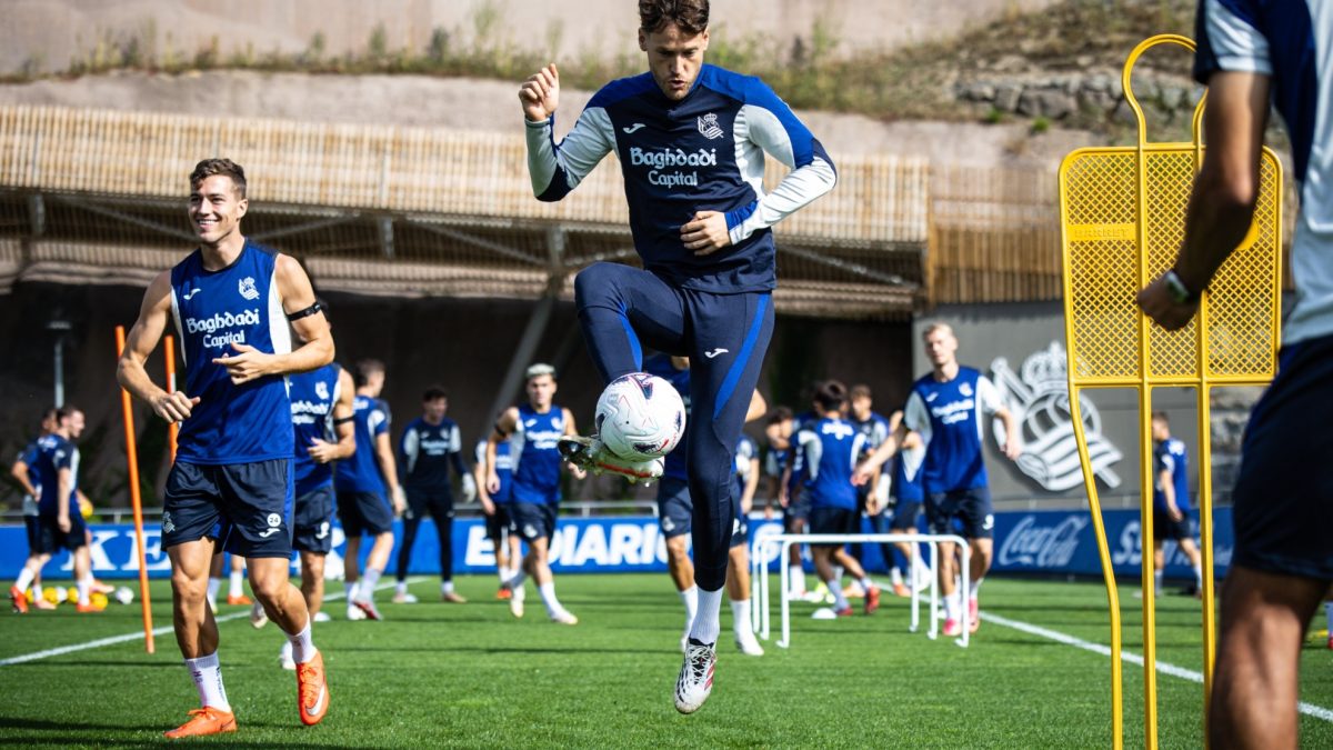 Álex Remiro, portero de la Real Sociedad, en un partido oficial