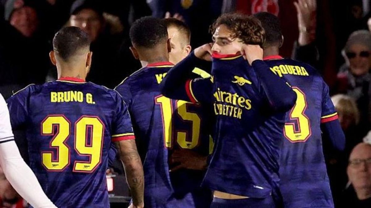 Max Dowman de Arsenal durante un partido de Carabao Cup ante Fleetwood Town