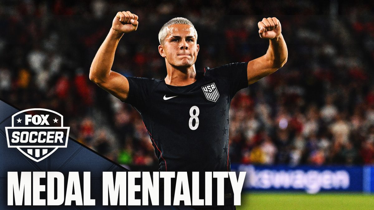 Jugadores de la selección de fútbol de Estados Unidos durante un partido internacional